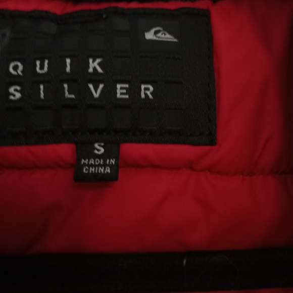 Quiksilver Gray Denim Winter Jacket Sz S - Picture 8 of 15